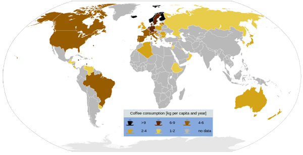 Coffee consuming nations